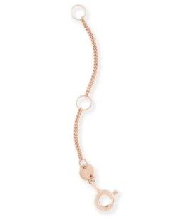 2 Inch Spring Ring Clasp Extender In 14k Rose Gold