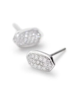 Amelee Earrings In Pave Diamond And 14k White Gold -Kendra Scott Jewelry Store 842177137598 2 default lg