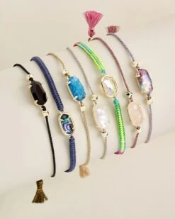 Everlyne Silver Cord Friendship Bracelet In Ivory Mother-of-Pearl -Kendra Scott Jewelry Store Everlyne Bracelet PDP Image