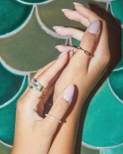 Andi Band Ring In Gold 9 Andi Band Ring In Gold -Kendra Scott Jewelry Store Kendra Scott Andi Band Ring Gold 00 2