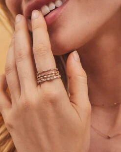 Astrid 14k Yellow Gold Ring In White Diamond -Kendra Scott Jewelry Store Kendra Scott Astrid Band Ring Yellow Gold 00