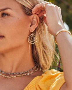 Merritt Bangle Bracelet In Mixed Metal 9 Merritt Bangle Bracelet In Mixed Metal -Kendra Scott Jewelry Store Kendra Scott Bailey Chain Necklace Rhodium 00