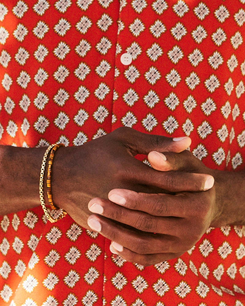 Beck Round Box Chain Bracelet In Oxidized Sterling Silver 4 Beck Round Box Chain Bracelet In Oxidized Sterling Silver - Image 2