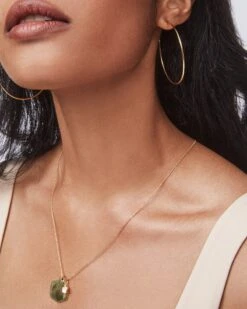 22 Inch Ball Chain Necklace In 18k Gold Vermeil 9 22 Inch Ball Chain Necklace In 18k Gold Vermeil -Kendra Scott Jewelry Store Kendra Scott Charm Bundle Davis Charm Davie Rock Crystal Birthstone Gold 00