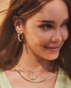 Colette Hoop Earrings In Gold -Kendra Scott Jewelry Store Kendra Scott Colette Hoop Earring Gold 00