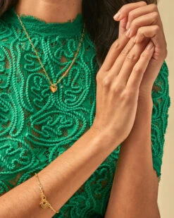 Heart Padlock Chain Bracelet In 18k Gold Vermeil -Kendra Scott Jewelry Store Kendra Scott Heart Padlock Chain Bracelet Gold Vermeil 02