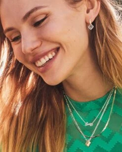 Heart Padlock Pendant Necklace In Sterling Silver 9 Heart Padlock Pendant Necklace In Sterling Silver -Kendra Scott Jewelry Store Kendra Scott Heart Padlock Chain Necklace Sterling Silver 01