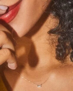 Isabella 14k Yellow Gold Pendant Necklace In White Diamond, .18ct -Kendra Scott Jewelry Store Kendra Scott Isabella Pendant Necklace .18 carat Yellow Gold 00