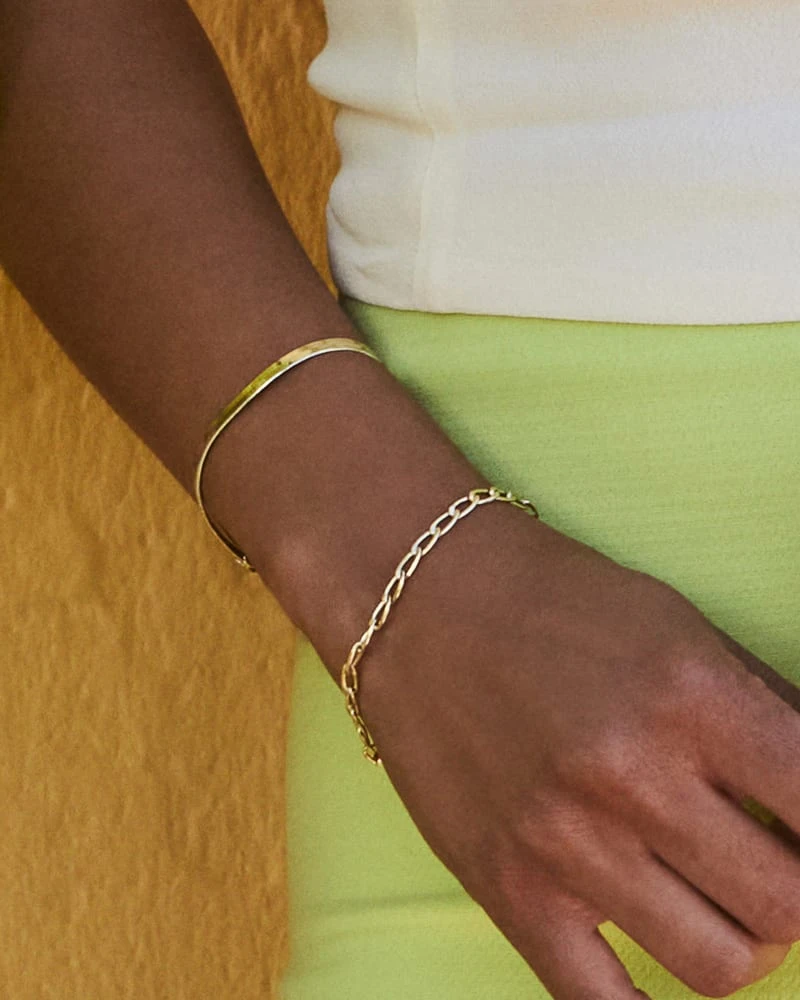 Kassie Reversible Link And Chain Bracelet In Mixed Metal 5 Kassie Reversible Link And Chain Bracelet In Mixed Metal - Image 3