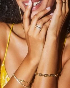 Korinne Chain Bracelet In Gold -Kendra Scott Jewelry Store Kendra Scott Korrinne Chain Bracelet Gold 01