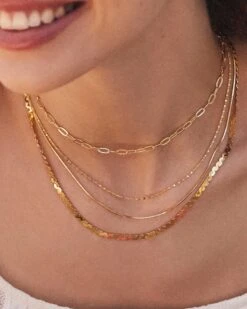 Large Serpentine Chain Necklace In 18k Gold Vermeil 6 Large Serpentine Chain Necklace In 18k Gold Vermeil -Kendra Scott Jewelry Store Kendra Scott Large Serpentine Chain Necklace Gold Vermeil 01