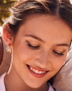 Meg Double Hoop Earrings In Mixed Metal 8 Meg Double Hoop Earrings In Mixed Metal -Kendra Scott Jewelry Store Kendra Scott Meg Double Hoop Mixed Metal 01