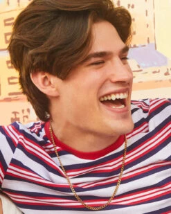 Curb Chain Necklace In 18k Oxidized Yellow Gold Vermeil -Kendra Scott Jewelry Store Kendra Scott Mens Curb Chain Necklace Oxidized Gold 00