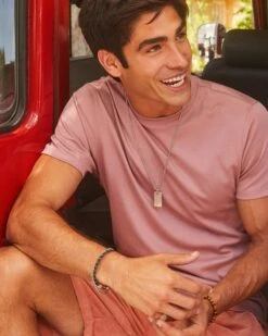 Dog Tag Necklace In Oxidized Sterling Silver -Kendra Scott Jewelry Store Kendra Scott Mens Dog Tag Necklace Oxidized Silver 01