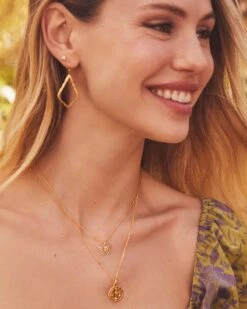 Sophee Open Frame Earrings In 18k Gold Vermeil 5 Sophee Open Frame Earrings In 18k Gold Vermeil -Kendra Scott Jewelry Store Kendra Scott Sophee Open Frame Earring Gold Vermeil 00