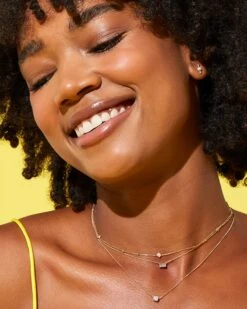 Stella 14k Yellow Gold Stud Earrings In White Diamond 7 Stella 14k Yellow Gold Stud Earrings In White Diamond -Kendra Scott Jewelry Store Kendra Scott Stella Stud Earring Yellow Gold 00