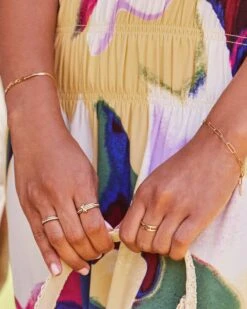 Tia 18k Gold Vermeil Band Ring In White Sapphire -Kendra Scott Jewelry Store Kendra Scott Tia Band Ring Gold Vermeil 00