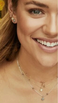 Nola Gold Pendant Necklace In Iridescent Drusy 9 Nola Gold Pendant Necklace In Iridescent Drusy -Kendra Scott Jewelry Store Nola