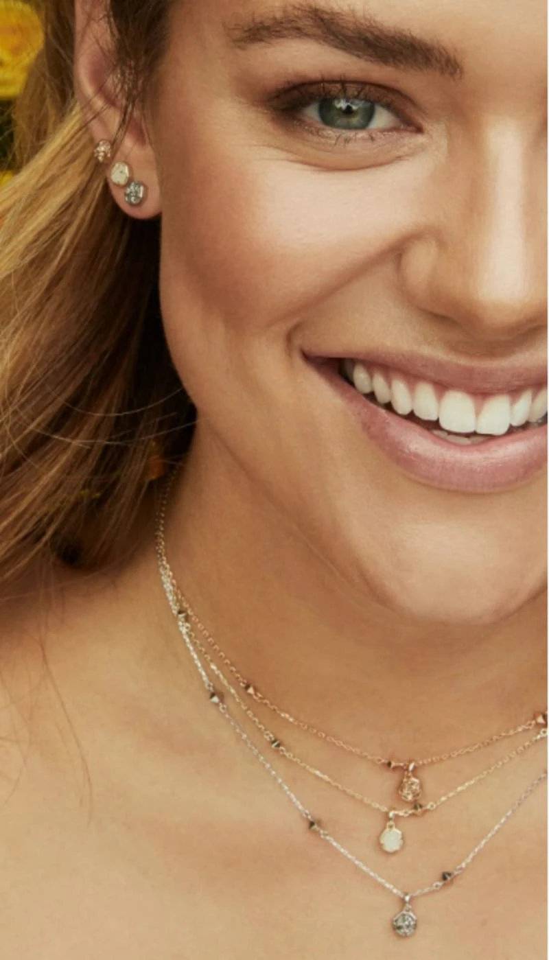 Nola Gold Pendant Necklace In Iridescent Drusy 6 Nola Gold Pendant Necklace In Iridescent Drusy - Image 4