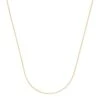 18 Inch Thin Chain Necklace In 18k Gold Vermeil