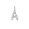 14k White Gold Letter A Charm In White Diamond -Kendra Scott Jewelry Store kendra scott a charm 14k white gold diamond 00 lg