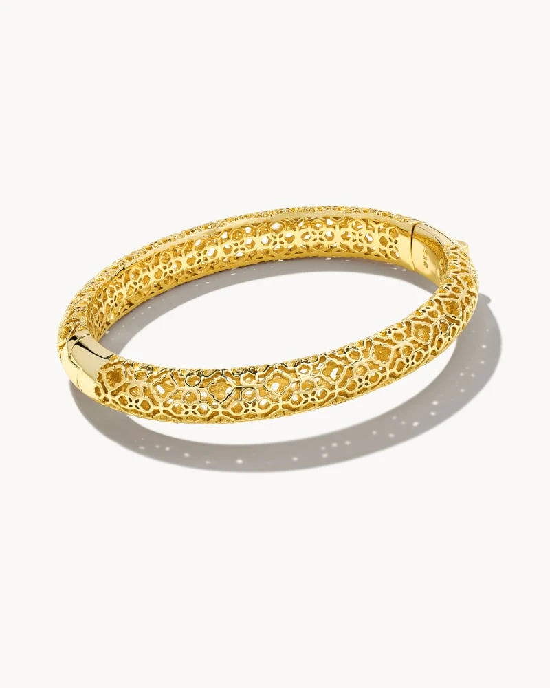 Abbie Bangle Bracelet In Gold 3 Abbie Bangle Bracelet In Gold