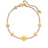 Abbie Delicate Chain Bracelet In Vintage Gold