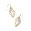 Abbie Gold Drop Earrings In Dichroic Glass 1 Abbie Gold Drop Earrings In Dichroic Glass -Kendra Scott Jewelry Store kendra scott abbie drop earrings gold dichroic glass 00