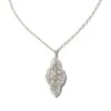 Abbie Long Pendant Necklace In Silver