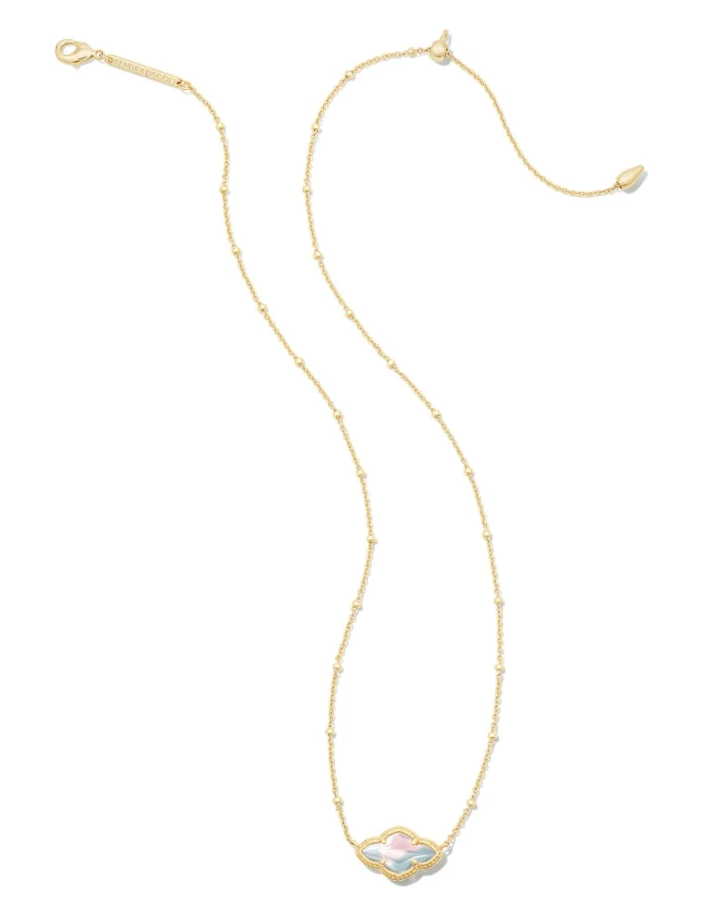 Abbie Gold Pendant Necklace In Dichroic Glass 4 Abbie Gold Pendant Necklace In Dichroic Glass - Image 2