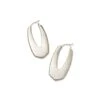 Adeline Hoop Earrings In Silver -Kendra Scott Jewelry Store kendra scott adeline hoop earrings rhodium 01