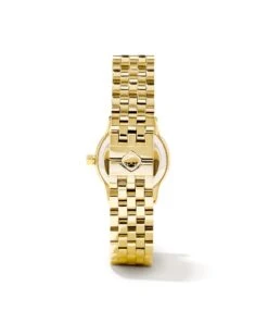 Alex Gold Tone Stainless Steel 28mm Watch In Ivory Mother-of-Pearl -Kendra Scott Jewelry Store kendra scott alex 28mm watch gold ivory mother of pearl 02x