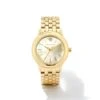 Alex Gold Tone Stainless Steel 35mm Watch In Ivory Mother-of-Pearl -Kendra Scott Jewelry Store kendra scott alex 35mm watch gold ivory mop 00