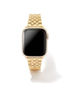 Alex 5 Link Watch Band In Gold Tone Stainless Steel