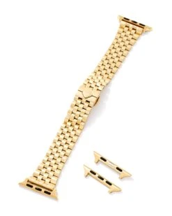 Alex 5 Link Watch Band In Gold Tone Stainless Steel 7 Alex 5 Link Watch Band In Gold Tone Stainless Steel -Kendra Scott Jewelry Store kendra scott alex 5 link watch band gold 01