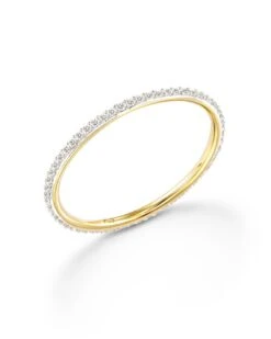 Angelina 14k Yellow Gold Band Ring In White Diamond -Kendra Scott Jewelry Store kendra scott angelina band ring 14k yellow gold white diamond 01 lg