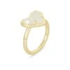 Ari Heart Gold Band Ring In Iridescent Drusy -Kendra Scott Jewelry Store kendra scott ari heart band gold iridescent drusy 00 lg