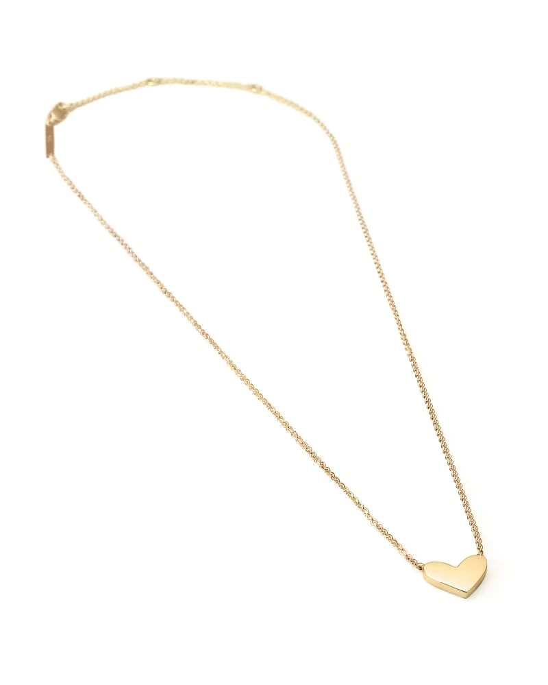 Ari Heart Pendant Necklace In 18k Gold Vermeil 4 Ari Heart Pendant Necklace In 18k Gold Vermeil - Image 2