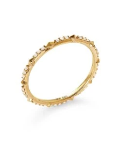 Astrid 14k Yellow Gold Ring In White Diamond -Kendra Scott Jewelry Store kendra scott astrid band ring 14K gold white diamond 01 lg