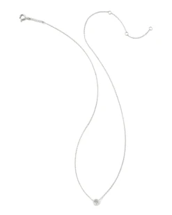 Audrey 14k White Gold Pendant Necklace In White Diamond, .25ct -Kendra Scott Jewelry Store kendra scott audrey pendant necklace 14k white gold .25ct diamond 01