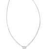 Audrey 14k White Gold Pendant Necklace In White Diamond -Kendra Scott Jewelry Store kendra scott audrey pendant necklace 14k white gold 07ct diamond 00