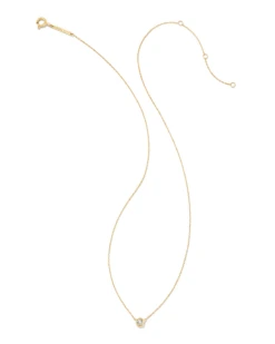 Audrey 14k Yellow Gold Pendant Necklace In White Diamond, .15ct -Kendra Scott Jewelry Store kendra scott audrey pendant necklace 14k yellow gold .15ct diamond 01