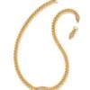 Barbie™ X Kendra Scott Chain Necklace In Gold -Kendra Scott Jewelry Store kendra scott barbie chain necklace gold 00