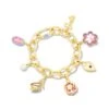 Barbie™ X Kendra Scott Gold Charm Bracelet In Pink Mix -Kendra Scott Jewelry Store kendra scott barbie charm bracelet gold pink mix 00