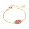 Barbie™ X Kendra Scott Gold Elaina Satellite Reversible Bracelet In Pink Iridescent Glitter Glass -Kendra Scott Jewelry Store kendra scott barbie elaina reversible bracelet gold pink iridescent glitter glass 01