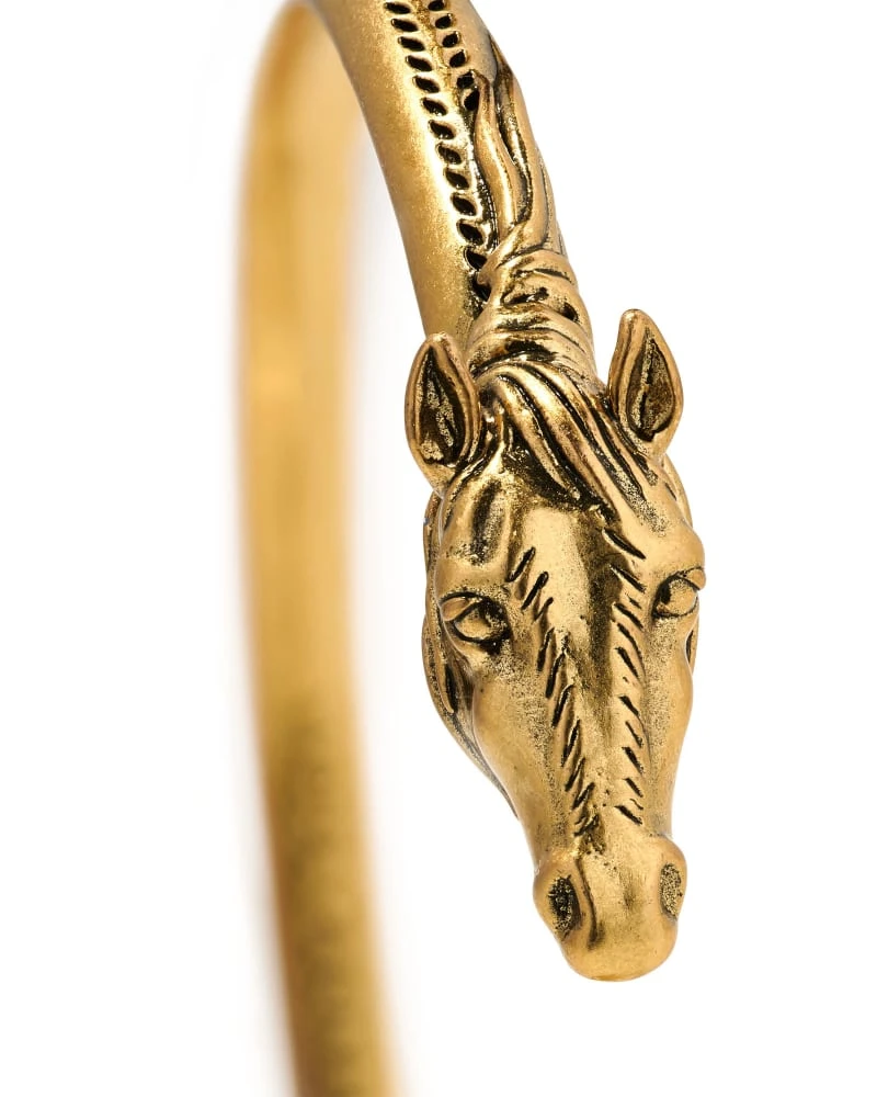 Beau Cuff Bracelet In Vintage Gold 4 Beau Cuff Bracelet In Vintage Gold - Image 2