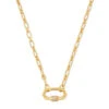Bristol 18k Gold Vermeil Link Necklace In White Sapphire -Kendra Scott Jewelry Store kendra scott bristol link necklace 18k yellow gold vermeil white sapphire 00 lg