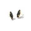 Brook Gold Stud Earrings In Black Drusy 1 Brook Gold Stud Earrings In Black Drusy -Kendra Scott Jewelry Store kendra scott brook stud earring gold black drusy 00 lg
