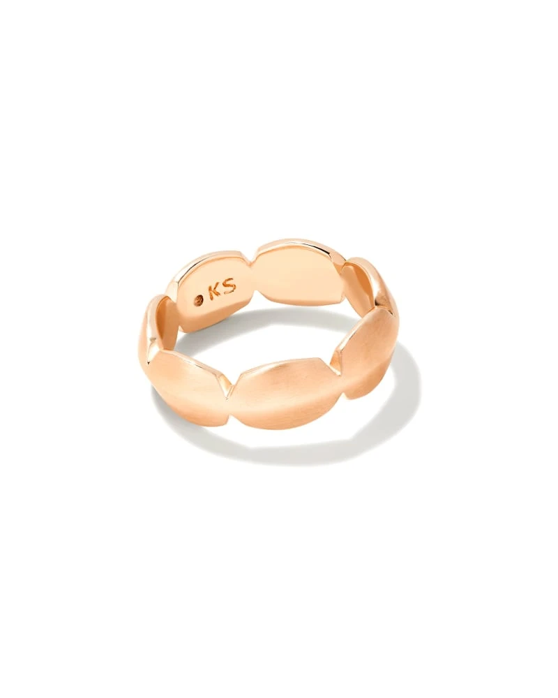 Brooke Band Ring In Rose Gold 3 Brooke Band Ring In Rose Gold