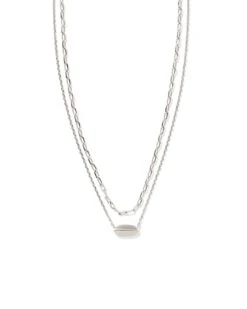 Brooke Multi Strand Necklace In Silver